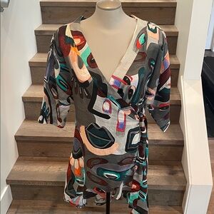 Vibrant Abstract Women's Blouse